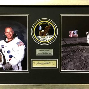 Buzz Aldrin Signed Presentation Framed