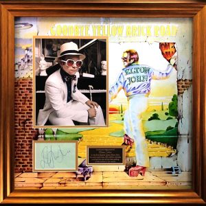 Elton John Signed Presentation Framed