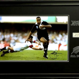 Jonah Lomu (1975 – 2015) Signed Presentation Framed