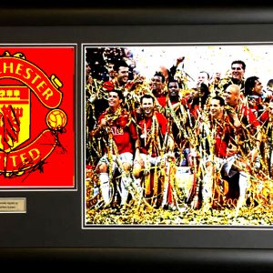 Manchester United FC with Cristiano Ronaldo Multi Signed Presentation Framed