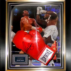 Anthony Joshua Signed Glove Dome Presentation