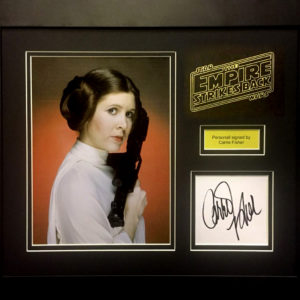Star Wars Carrie Fisher Princess Leia Signed Presentation