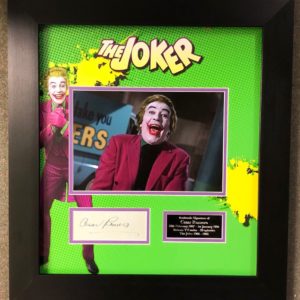 Cesar Romero (1907-1994) – Joker Signed Presentation Framed