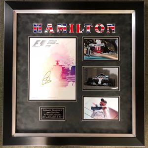 Lewis Hamilton Signed Presentation