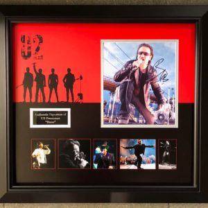 Bono – U2 Signed Presentation Framed