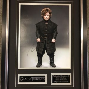 Peter Dinklage – Tyrion Lannister Game of Thrones Signed Presentation Framed